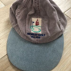 World Golf Village PGA Tour Stop St. Augustine Strap back Hat Baseball Cap NWOT